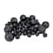 125ct. Jet Black Shatterproof 4-Finish Christmas Ornaments
